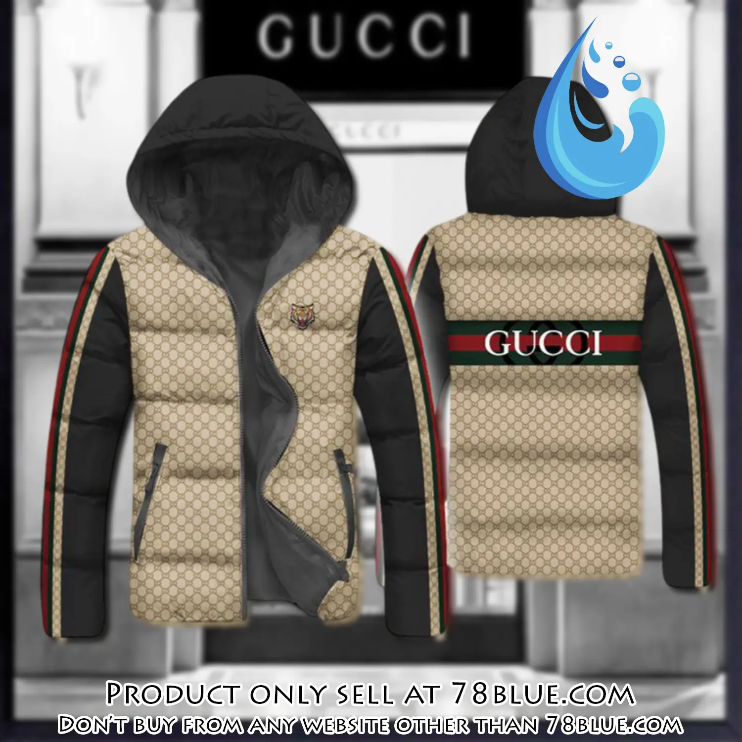 Gucci downfilled coat ultralight down jacket outdoor jacket warm outwear dfj1009 78b1436375